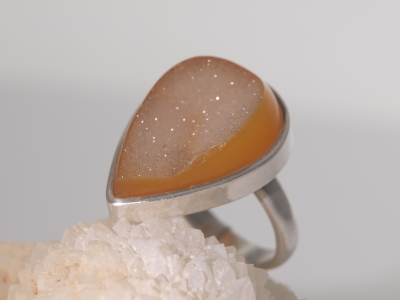 Agate Druse Ring